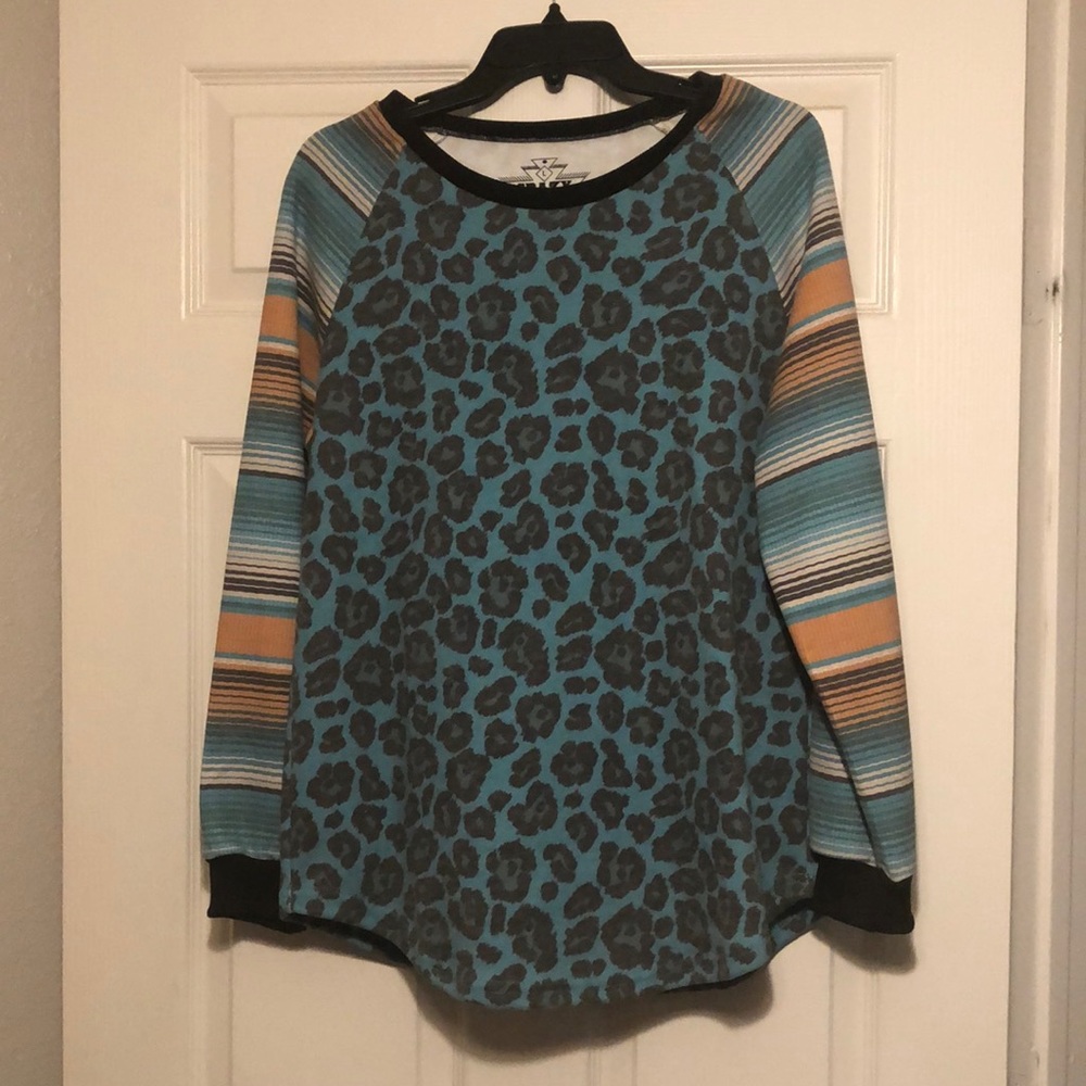 Crazy Train Size L Serape & Cheetah Print
